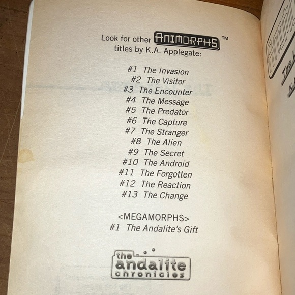 Vintage Animorphs children’s series- book #14 The Unknown - Picture 6 of 12